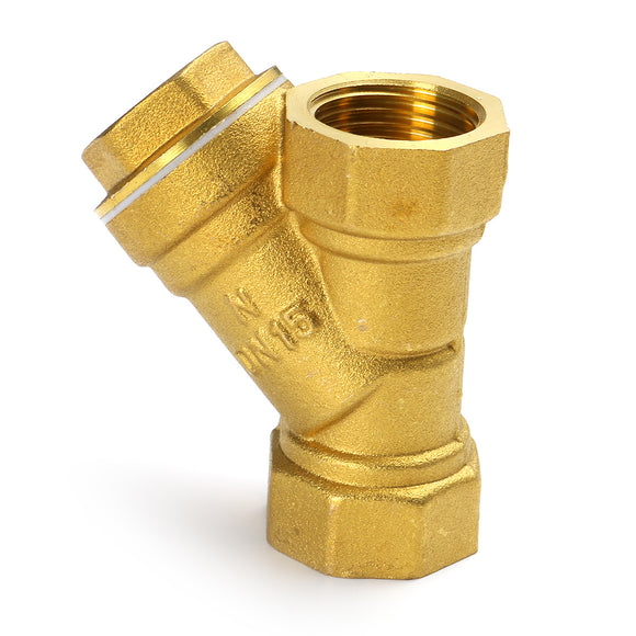 1/2 NPT Brass Y Strainer for Fire Alarm Lines and Plumbing