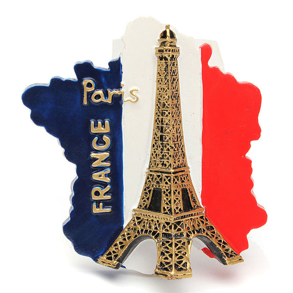 Tourist Souvenir Favorite Travel Resin 3D Fridge Magnet Eiffel Tower