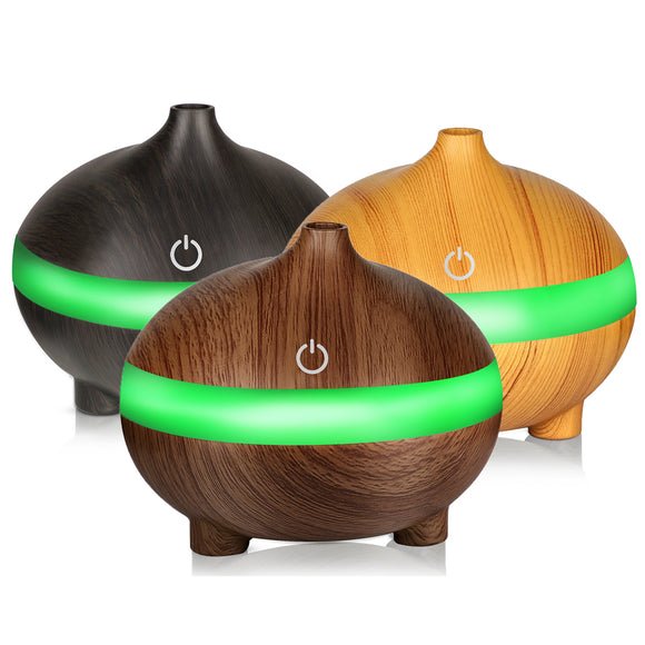 Ultrasonic Aroma Essential Oil Air Diffuser Wood Grain Humidifier USB Cool Mist Humidifier
