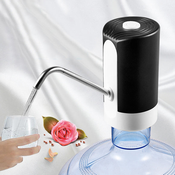 Portable USB Charging Auto Electric Water Pump Drinking Bottle Switch Automatic Black Dispenser