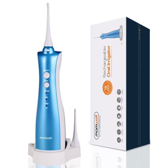 Mornwell D50 IPX7 Waterproof Electric Water Flosser Handheld Oral Irrigator Teeth Cleaner