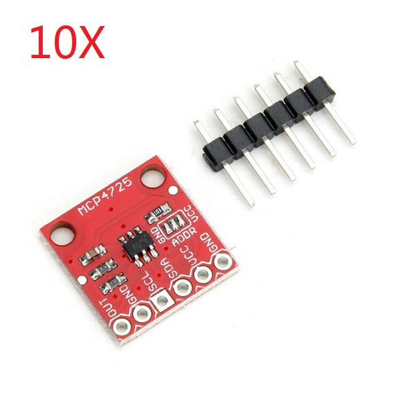 10Pcs CJMCU-MCP4725 I2C DAC Breakout Development Board Module