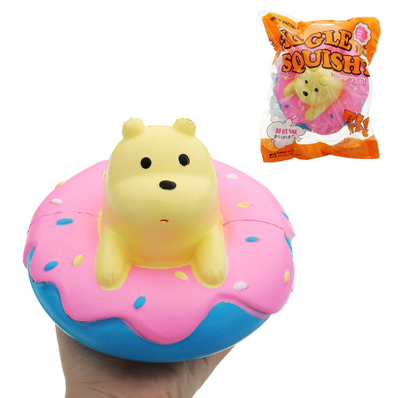 GiggleBread Squishy Donut Bear Slow Rising Toy Kawaii Jumbo 15cm Polar Bear Scented Doll