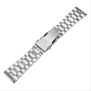 18/20/22/24mm Rplacement Stainless Steel Men Watch Band Strap Double Lock Flip Bracelet