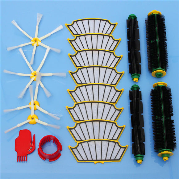 18pcs Filters and Brushes Vacuum Cleaner Accessory Kit for iRobot Roomba 500 Series