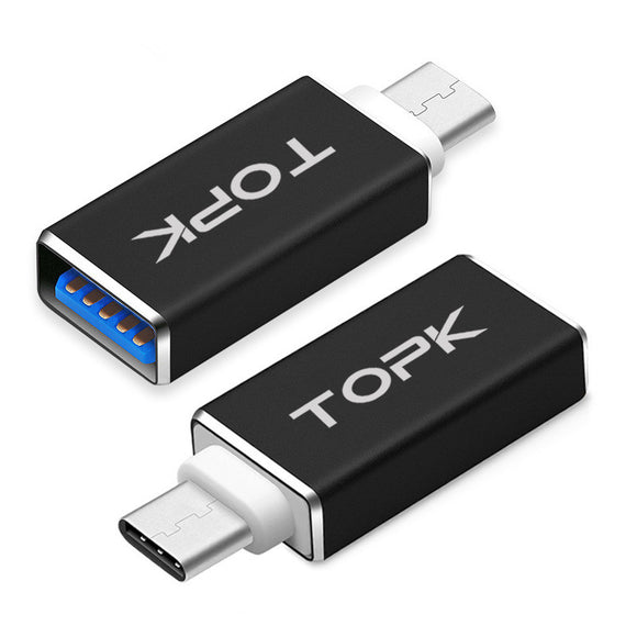 TOPK Type-C USB-C Male to USB Female Mini Type-C 3.1 OTG Adapter Converter For Xiaomi Mi5 Mi4c