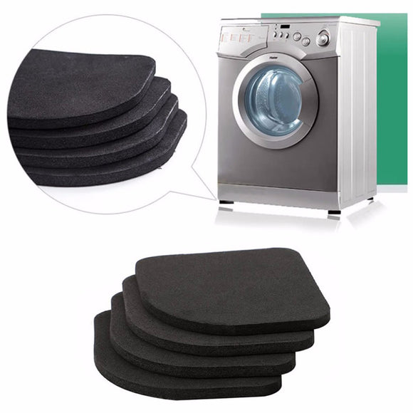 4Pcs 7.7x7.7cm Refrigerator Pad Electrical Anti-Slip Anti Vibration Mat Bathroom Washing Machine Mat