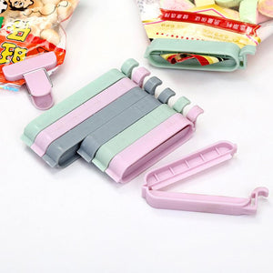 12Pcs/1Set Bag Clips Snack Fresh Food Storage Sealing Kitchen Tool