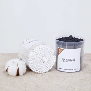 Xiaomi SIM FUN 200Pcs/Box Cotton Swab Cotton Buds Cleaning Stick Ear Makeup Wood Sticks