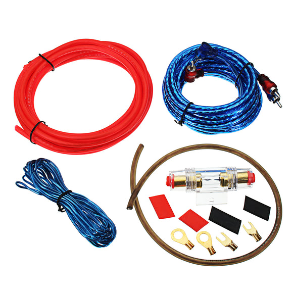 1500W 10GA Car Audio Subwoofer Amplifier AMP Wiring Fuse Holder Wire Cable Kit