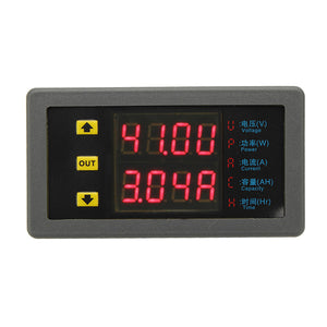 VAM-9020 Dual Display Digital Volt Meterr Voltage Meter DC Power Ammeter Capacity Table