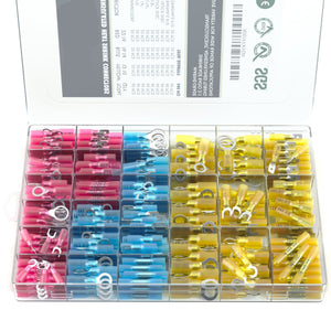 540 PCS Heat Shrink Wire Connectors Electrical Terminals Kit Crimp Connector Assortment