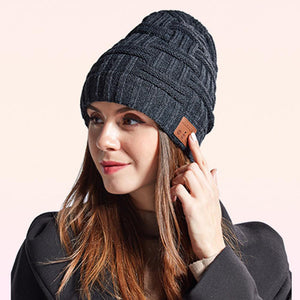 Bakeey Upgraded bluetooth 5.0 Wireless Headphone Beanie Music Hat HIFI Sports Over-Head Headset Hat Built-in HD Stereo Speaker