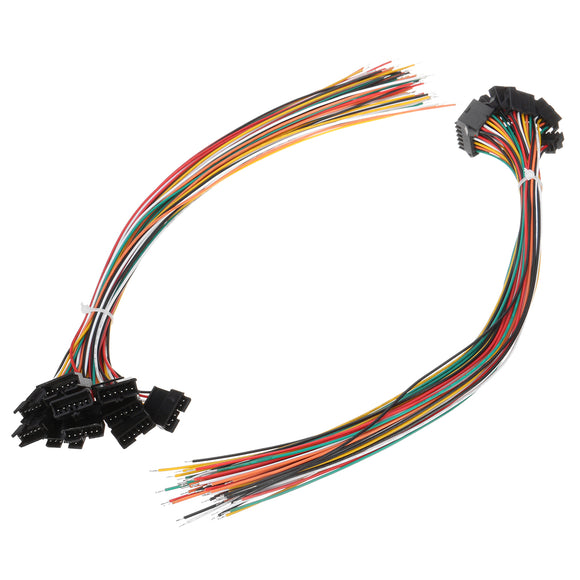 JST 10 Sets 2.5mm 26AWG SM 6Pin Female Male Housing Connector Plug Wire 300mm
