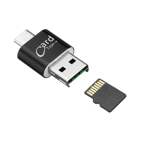 Unviersal 2 in 1 Type-c OTG USB 2.0 TF Card Memory Card Reader for Xiaomi Mobile Phone PC