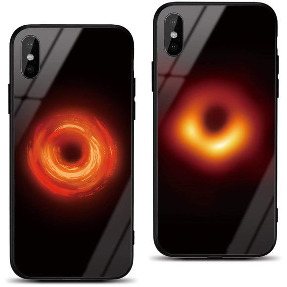 Bakeey Black Holes Collapsar Hard Tempered Glass&Soft TPU Protective Case For Xiaomi Mi 8