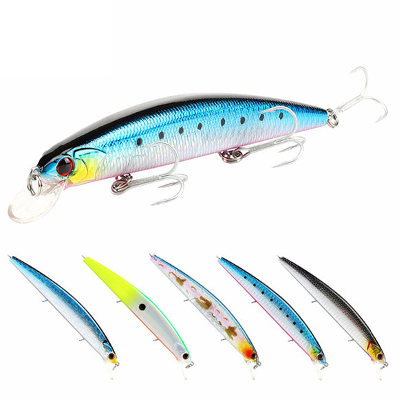 SeaKnight SK033 5pcs/lot 19g 130mm 0-1.5M Minnow Fishing Lure Hard Bait With VMC Hooks 3D Eyes