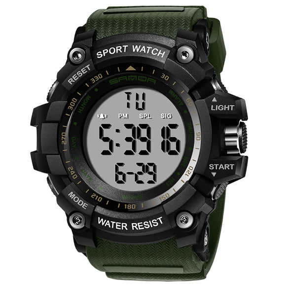 SANDA 359 Digital Watch Military Multifunction Stoptwatch Waterproof Student Men Watch