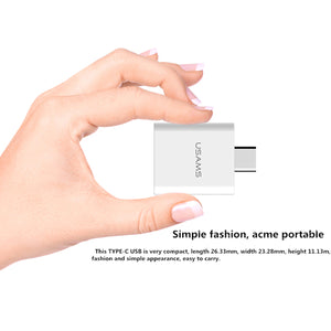 Usams USB 2.0 / USB 3.0 to USB 3.1Type-C Adapter Converter For Nokia N1 Macbook Chromebook Pixel 2