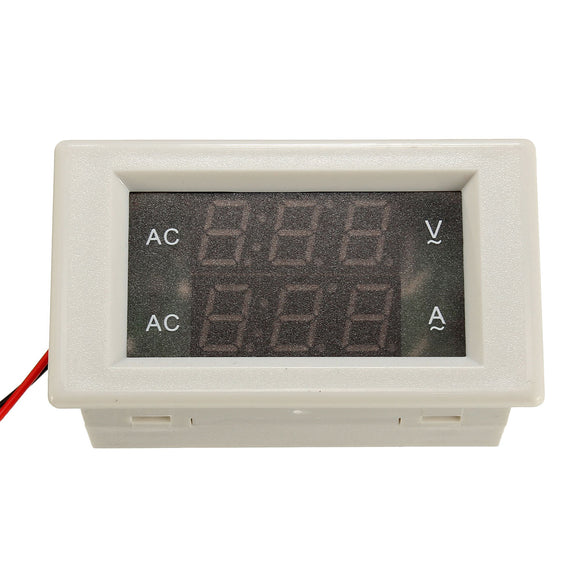 AC60-300V 100A Dual Display LCD Panel Ampere Voltage Meter Ammeter Transformer