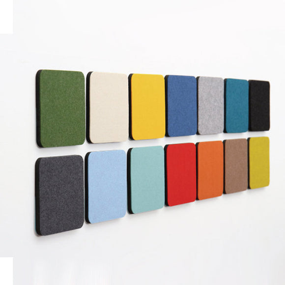 Honana DX-174 10PCS Creative Colorful Retangle Wool Felt Multifunctional Wall Sticker Smart Collect Board