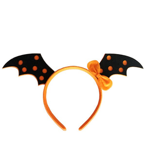 Pumpkin Witch Skull Devil Bat Wings Hair Band Halloween Costume Party Gothic Headbrand for Kid