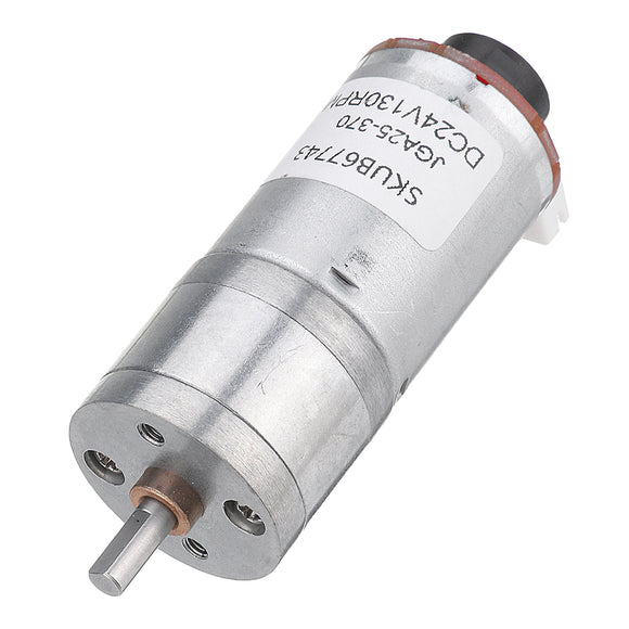 Machifit 25GA370 DC 24V Micro Gear Reduction Motor with Encoder Speed Dial Reducer