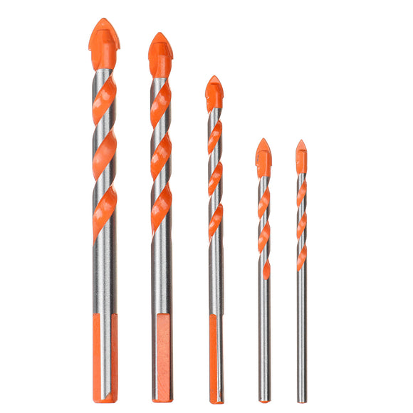 5/7Pcs Multi-function Ceramic Tile Punch 4-10/6-12/3-12mm Glass Hole Saw Cutter Triangle Drill Alloy Drill Tool