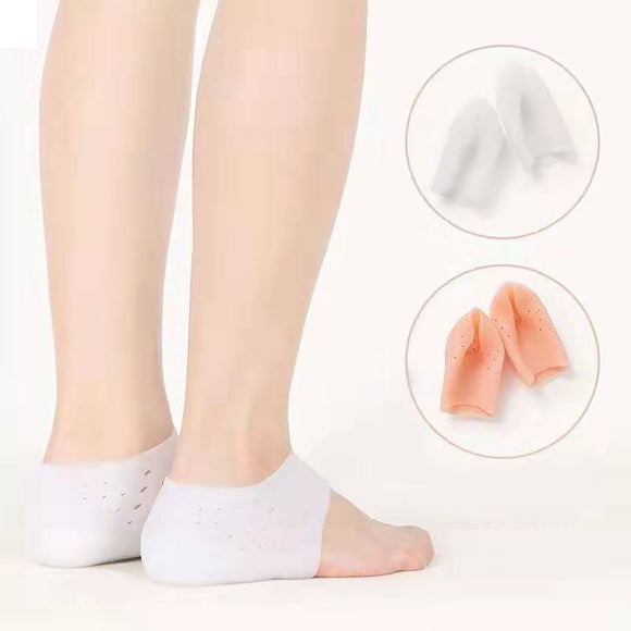 A Pair of Hidden Silica Gel Increase High Growth Heel Pad Height Lifting Cup Insert Foot Support