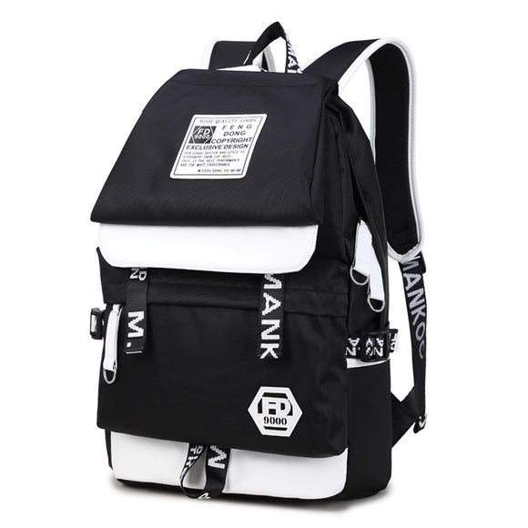 2018 Mochila Emoji Geometric Backpack Portable Backpack Laptop Bag