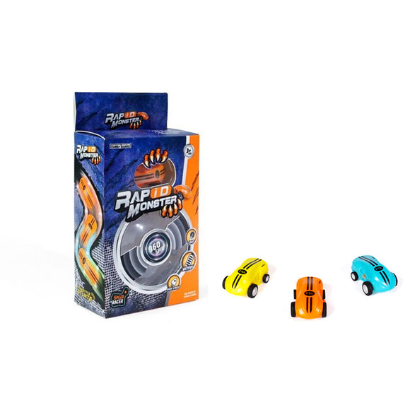 3PCS Hobby Leader High Speed Car Christmas Gift Rotating Toy Car Novelties Toys With Light