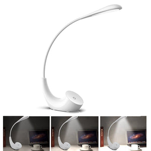 3W Folding Touch Control Dimmable Table Light Eyecare USB Reading Lamp for Office Home