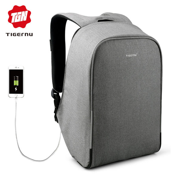 2018 Tigernu 15.6 inch Anti theft Rain cover Casual Hard Shell Laptop Bag