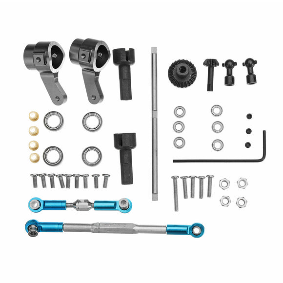 WPL Truck Update Metal Front Gear Bridge Axle Set For B1 B24 B16 C24 1/16 4WD 6WD RC Car Parts