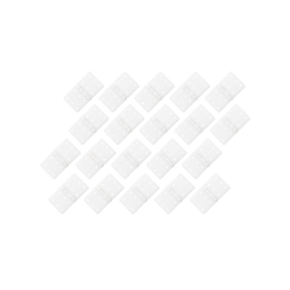 20PCS RJXHOBBY 16x28mm Small Pinned Nylon Hinge Replacement Parts For RC Airplane