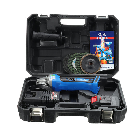 Angle Grinder 36V Cordless Lithium-Ion 5000mAh Grinding Machine Electric Grinder Angle Grinder Grinding Power Tools