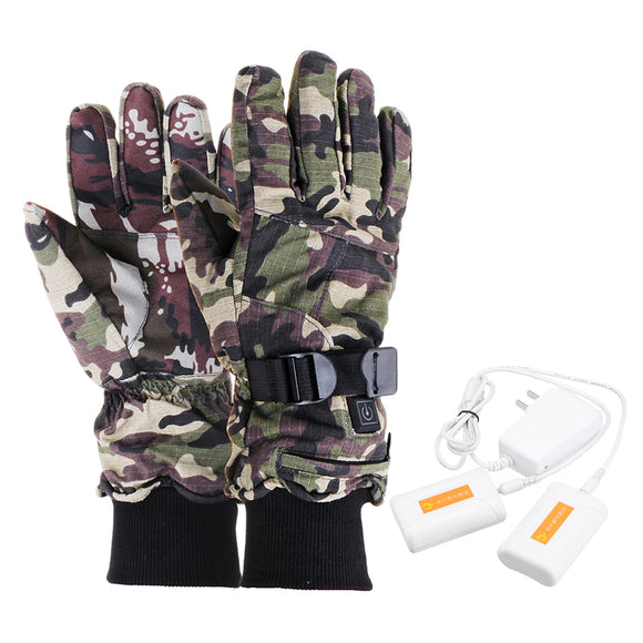 Electric Motorcycle Gloves Heater Finger Hand Warmer Rechargeable