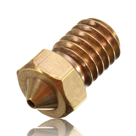 10PCS V6 Brass Nozzle 1MM For 1.75mm Filament Copper Nozzle Extruder Print Head 3D Printer