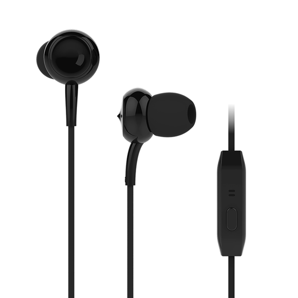 KIVEE MT02 3.5mm Wired Control In-Ear Headphones HiFi HD Voice Earphone with Mic for PC Laptop Computer