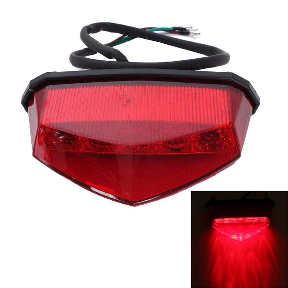 Universal LED Motorcycle Dirt Bike Plate Lamp Rear Tail Brake Light