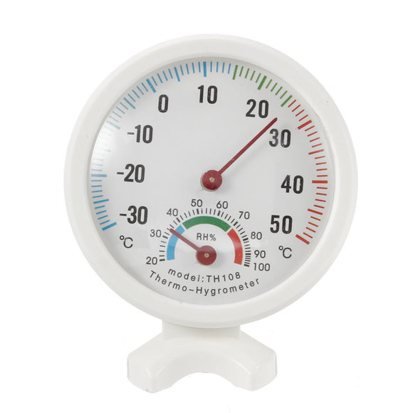 -35-55 Degree Mini Indoor Analog Temperature Humidity Meter Thermometer Hygrometer