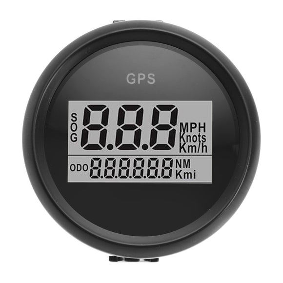 52mm Waterproof GPS Digital Speedometer Gauge For Motorcycle Marine Boat Car Truck