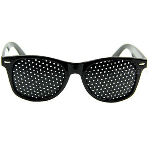 Anti Fatigue Eyesight Vision Improve Pin Holes Stenopeic Glasses Eye Care Sun Glassess