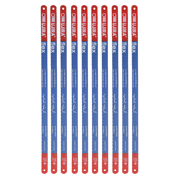 Effetool 10pcs High Carbon Steel Hacksaw Blades 300mm Metalworking Saw Blade for Cutting Metal Tools