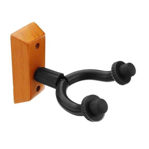 Wooden Guitar Wall Mount Hanger Hooks Stand Holder for Guitar Bass Violin