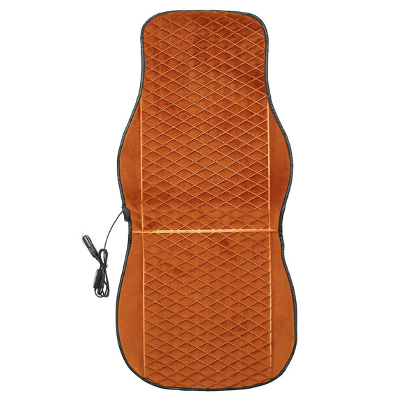 12V Heated Plush Car Seat Cushion Cover Heating Heater Warmer Pad Winter