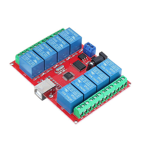 8CH Channel 12V Computer USB Control Switch Free Drive Relay Module PC Intelligent Controller