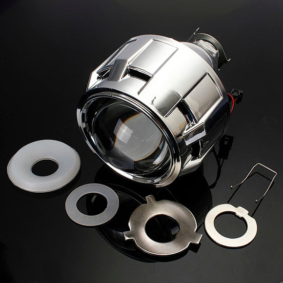 2.5 Inch Motor Bi-xenon HID Projector Angle Eye Halo Lens Headlight