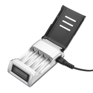 100-240V LCD Display Intelligent Fast Battery Charger for AA AAA Rechargeable Batteries