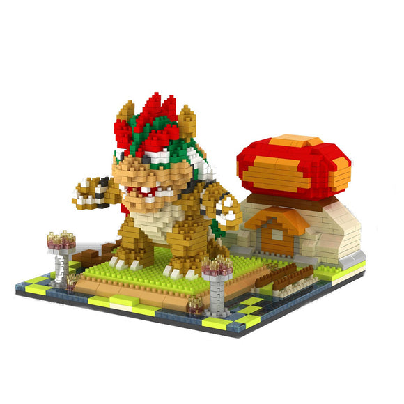 YZ Diamond Blocks Toys Bowser Koopa 1453PCS Building Block